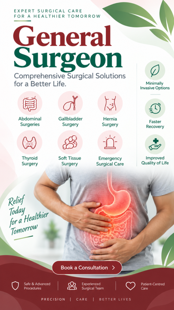 General Surgeon Dr Sruthi Rai
